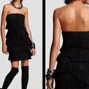 Cynthia Steffe Strapless Black Cocktail Dress Size 6
